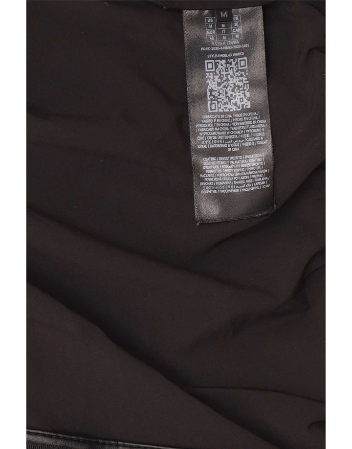 Guess Herren-Jacke aus Kunstleder, gepolstert, EU 48, mittelschwarz, Polyurethan