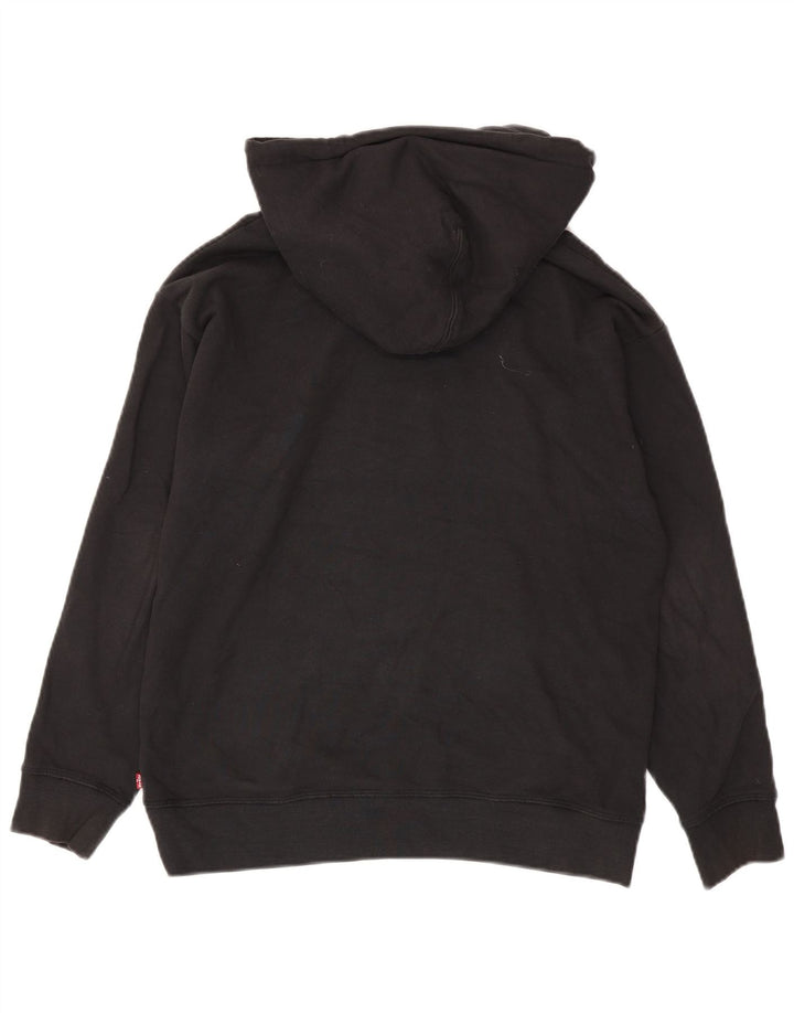 Levi's Herren-Kapuzenpullover mit Grafik-Übergröße, Größe S, Schwarz