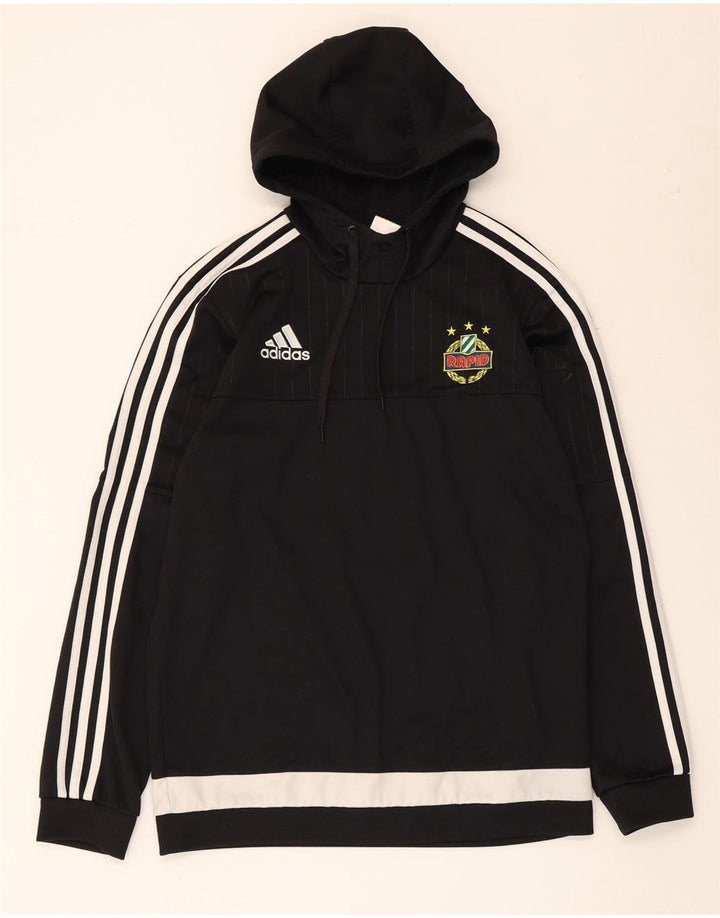 Adidas Herren Graphic Hoodie Pullover Mittelschwarzes Colourblock-Polyester