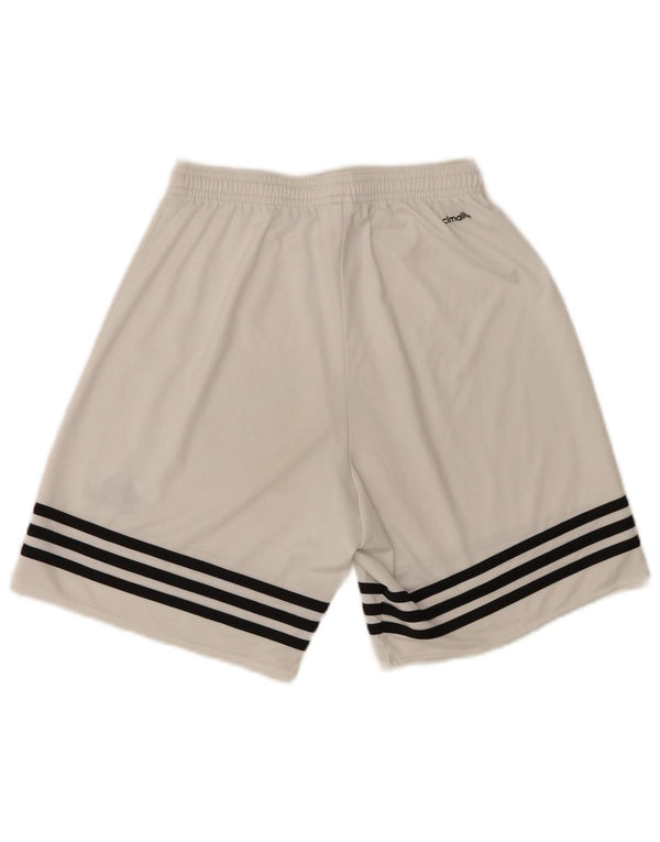 Adidas Herren Climalite Sport Shorts Small Weiß Polyester