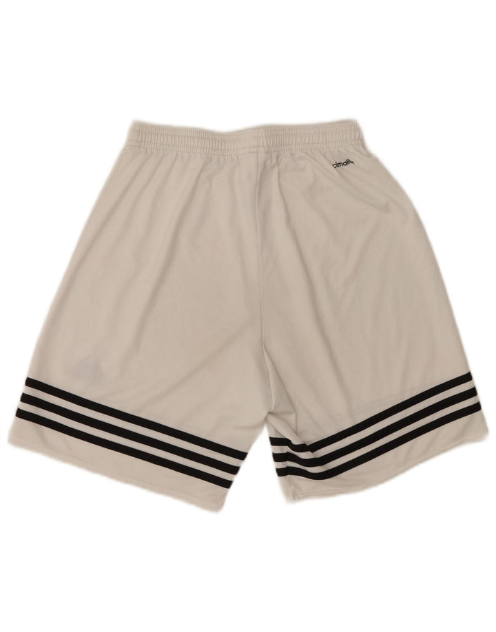 Adidas Herren Climalite Sport Shorts Small Weiß Polyester