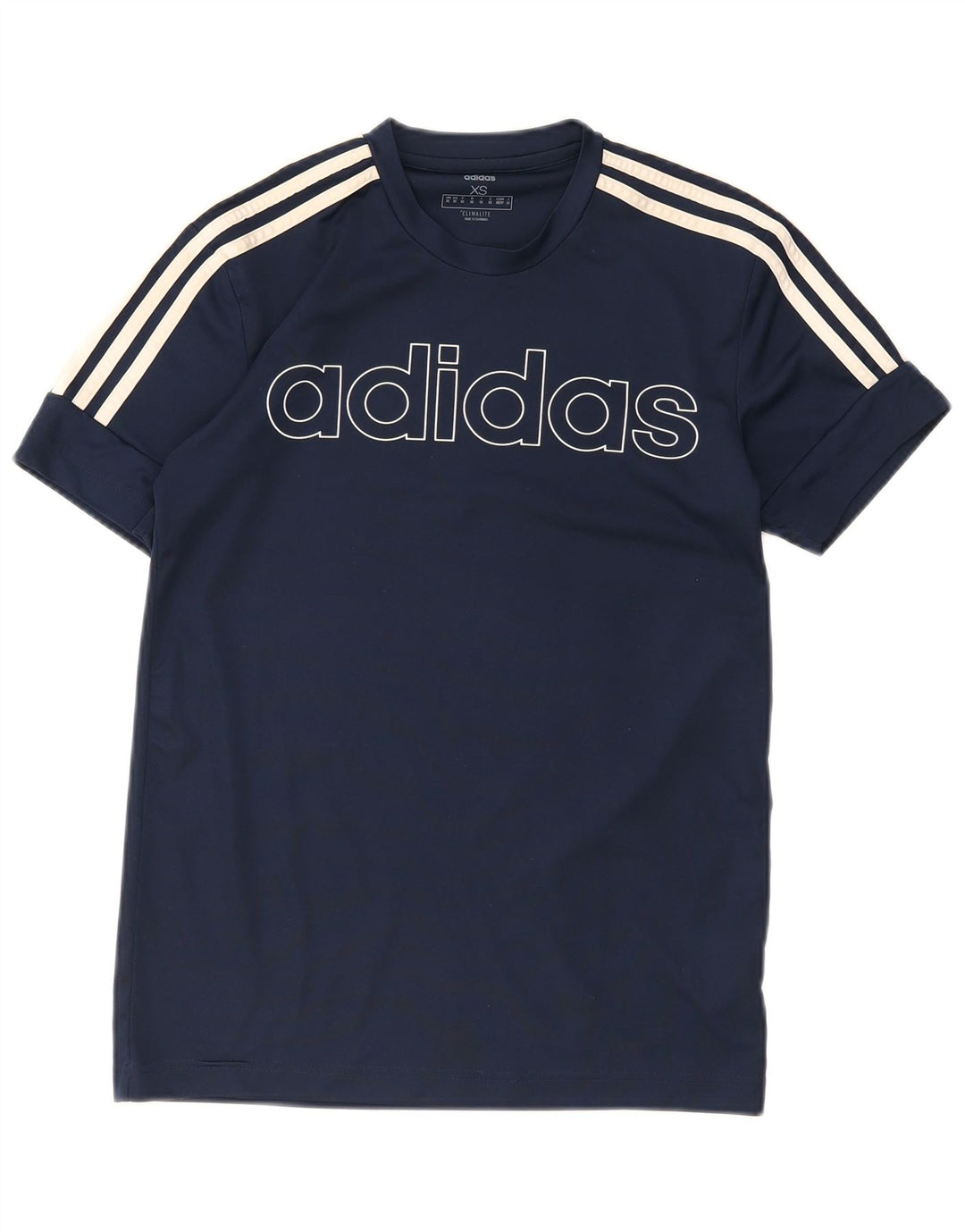 Adidas Herren Climalite Graphic T-Shirt Top XS Marineblau Polyester
