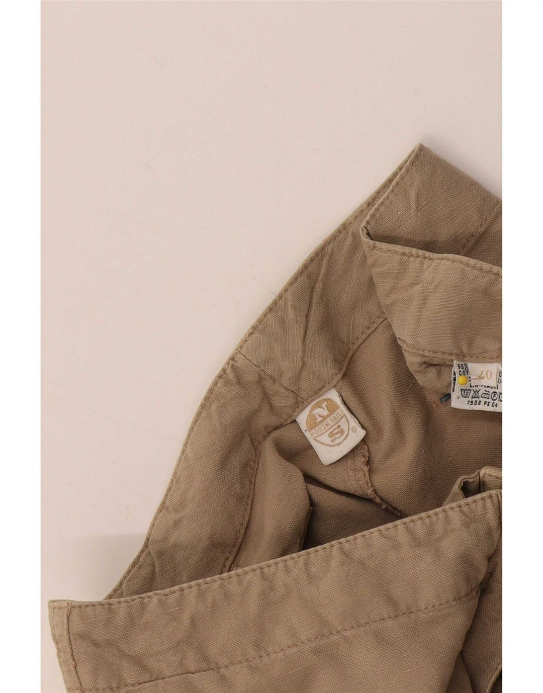 North Sails Damen Caprihose EU 40 Medium W30 L22 Beige Baumwolle