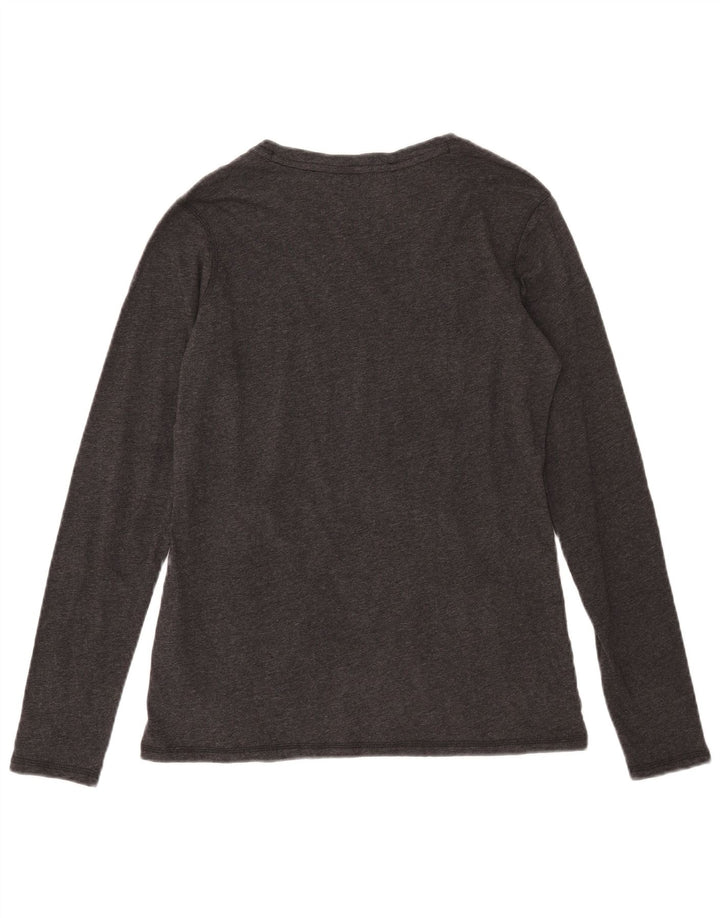Carhartt Womens Graphic Top Langarm US 4/6 Small Graue Baumwolle