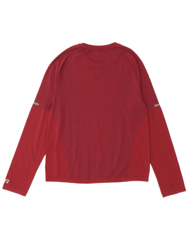 Russell Athletic Jungen-Top, langärmelig, 15–16 Jahre, 2XL, rot gepunktetes Nylon
