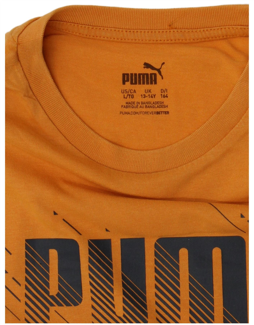 Puma Jungen Grafik T-Shirt Top 13-14 Jahre Orange