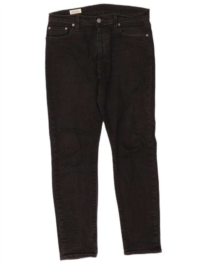 Levi's Herren Slim Jeans W30 L30 schwarze Baumwolle