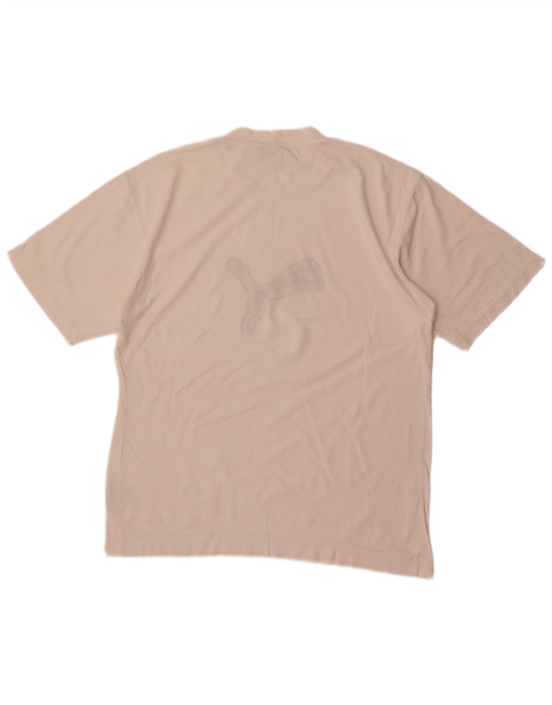 Puma Herren Grafik-T-Shirt-Oberteil aus mittelweißer Baumwolle