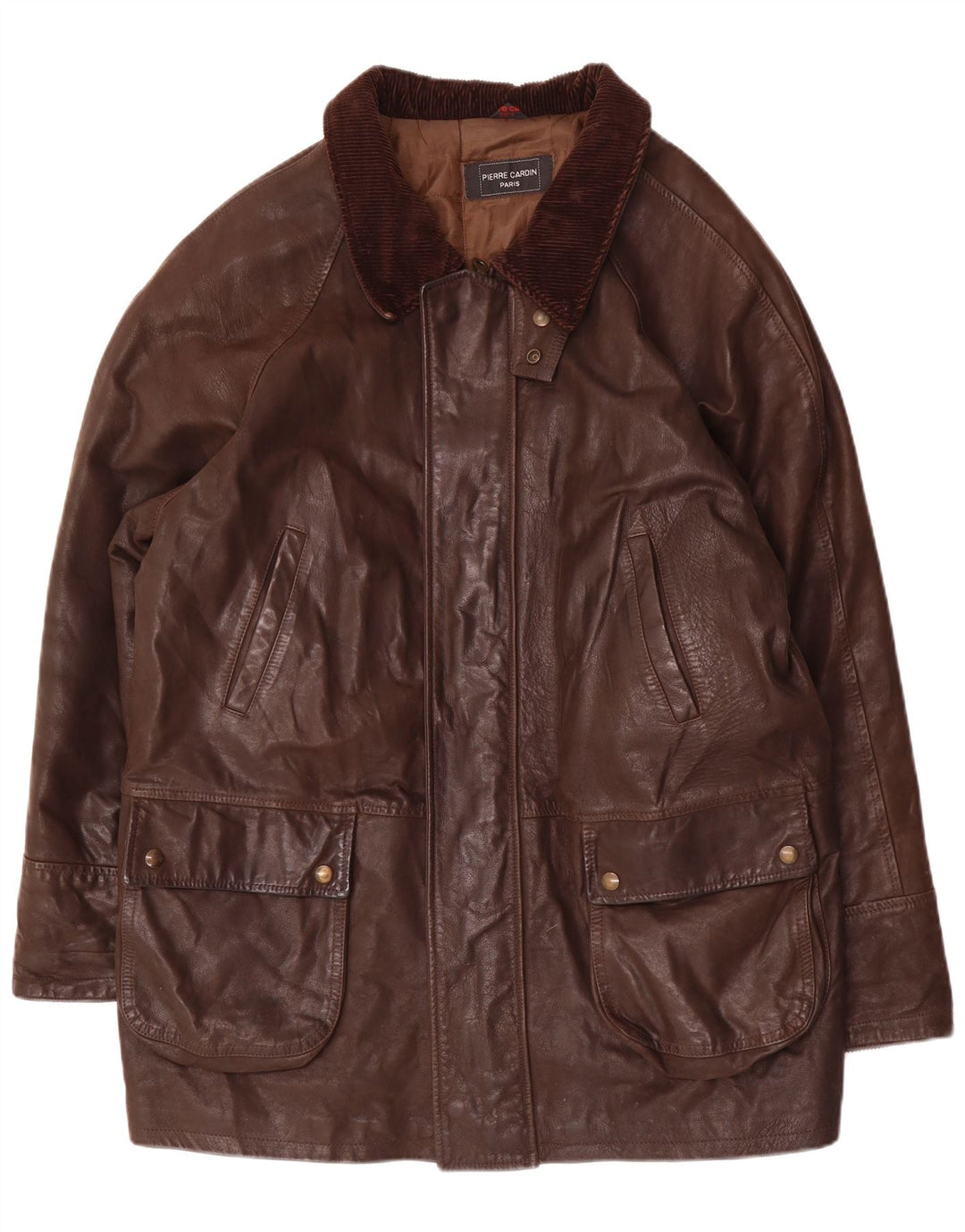 Pierre Cardin Herren Lederjacke IT 56 3XL Braun