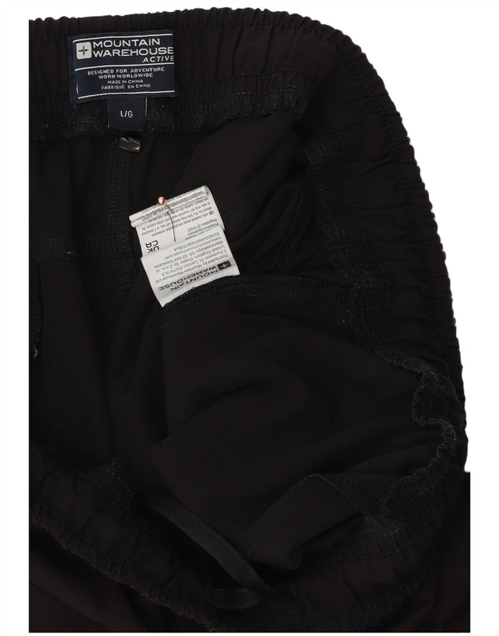 Mountain Warehouse Herren-Sportshorts, Größe L, aus schwarzem Polyester