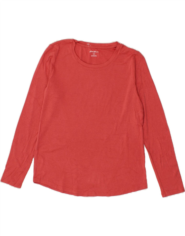 EDDIE BAUER Womens Top Long Sleeve UK 16 Large Red Vintage Eddie Bauer and Second-Hand Eddie Bauer from Messina Hembry 