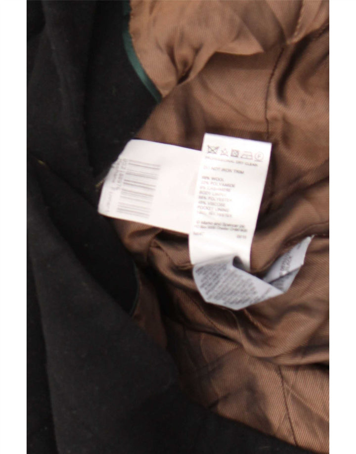 Marks & Spencer Damenmantel UK 14 Mittelschwarze Wolle