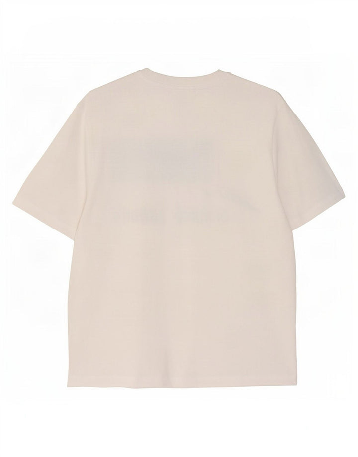 Hugo Boss Herren T-Shirt mit Grafik, Mittelweiß