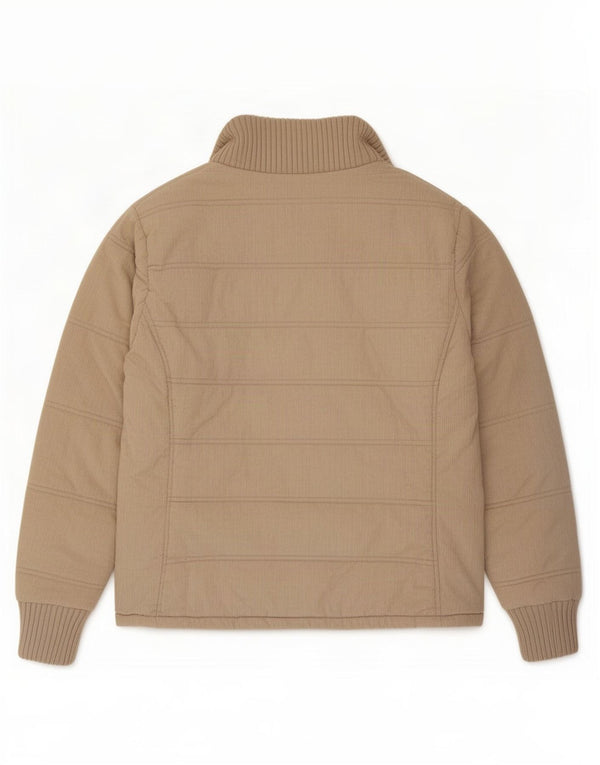 Zara Damen Cordjacke UK 14 Large Beige Baumwolle