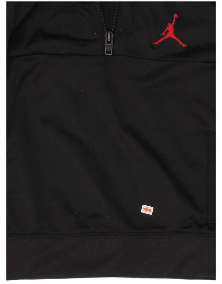 Jordan Jungen Kapuzenpullover mit Reißverschluss, 2–3 Jahre, schwarzes Polyester