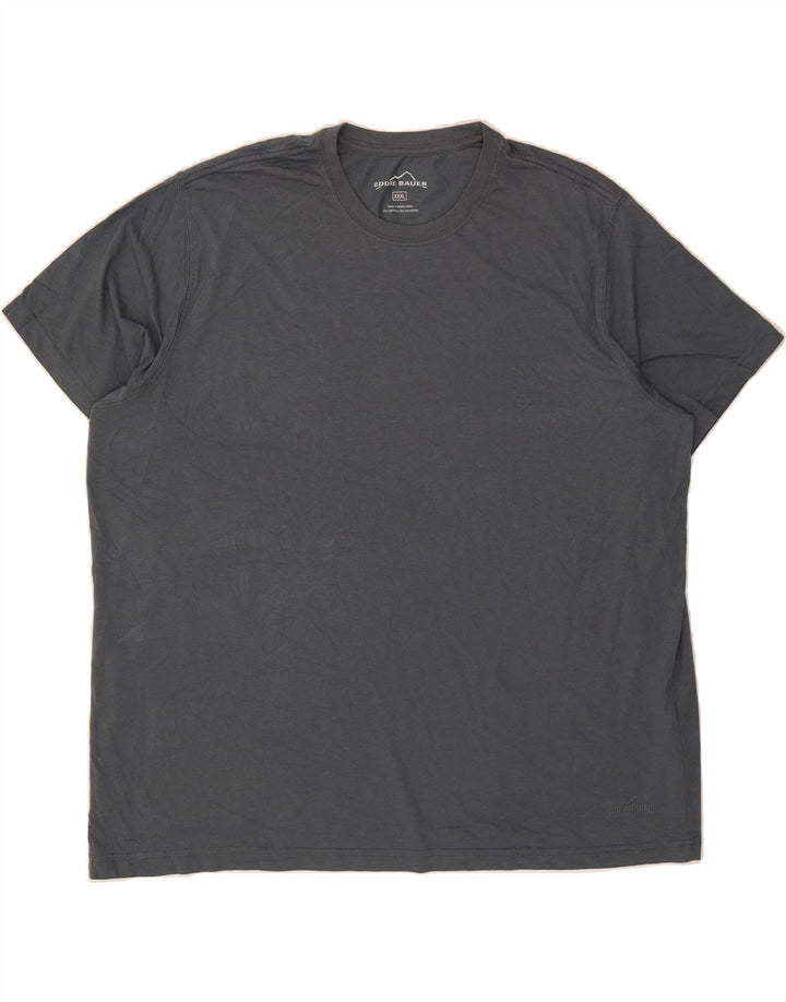 EDDIE BAUER Mens T-Shirt Top 3XL Grey Cotton Vintage Eddie Bauer and Second-Hand Eddie Bauer from Messina Hembry 