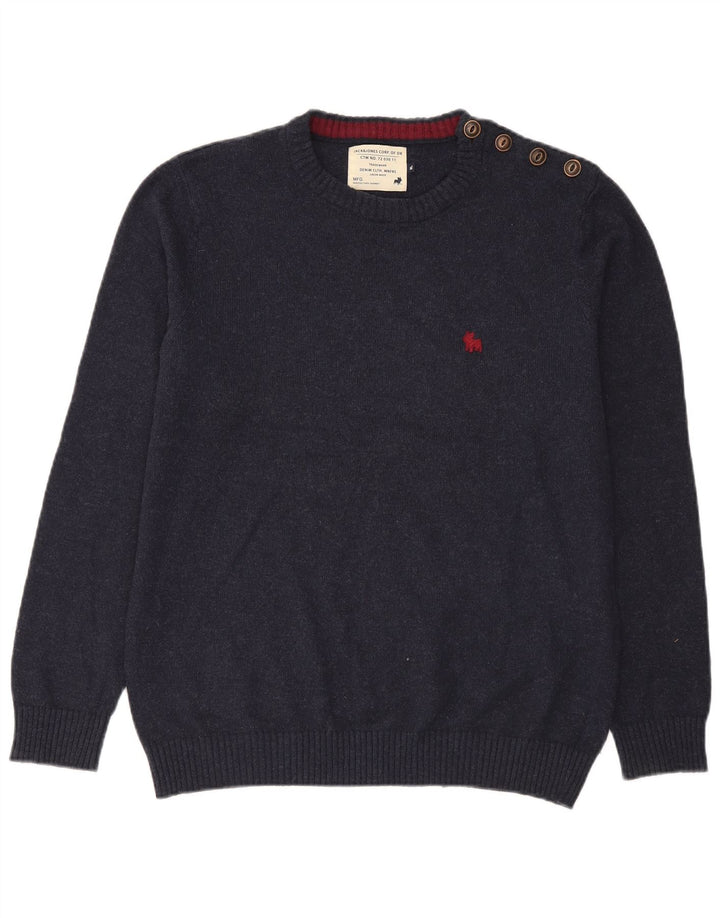 Jack & Jones Herren-Pullover mit Rundhalsausschnitt, XL, Marineblau