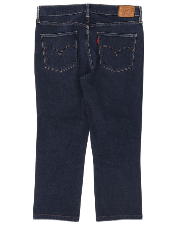 Levi's Damen Capri-Jeans W30 L21 Blaue Baumwolle
