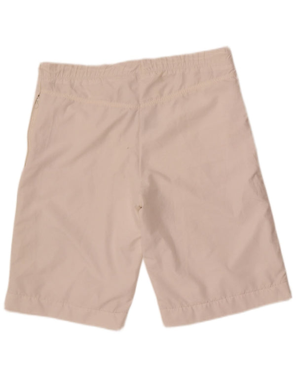 Nike Damen Sportshorts UK 14/16 Large Weiß Polyester