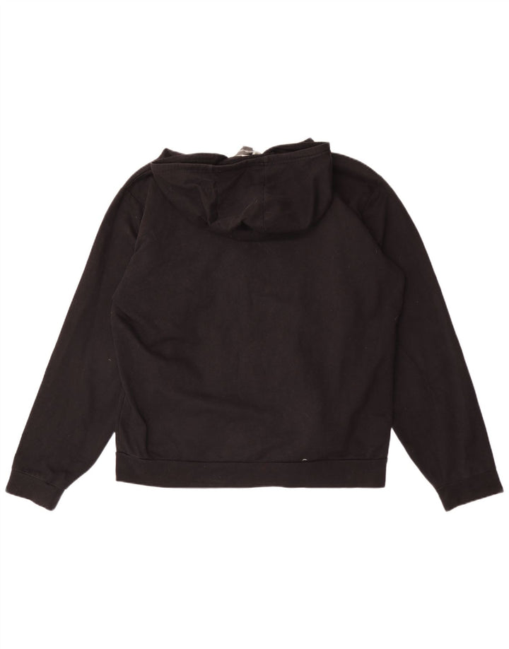 Eddie Bauer Herren-Kapuzenpullover mit Reißverschluss, groß, aus schwarzer Baumwolle