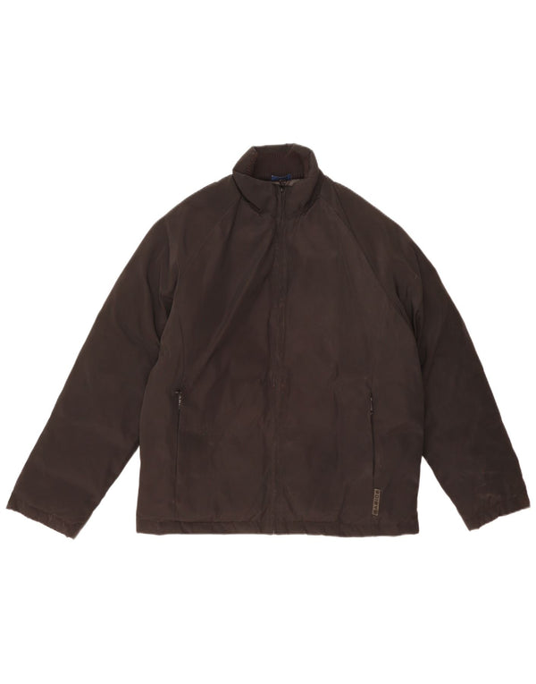 Oasis Herren Wattierte Jacke UK 38 Medium Schwarz Nylon