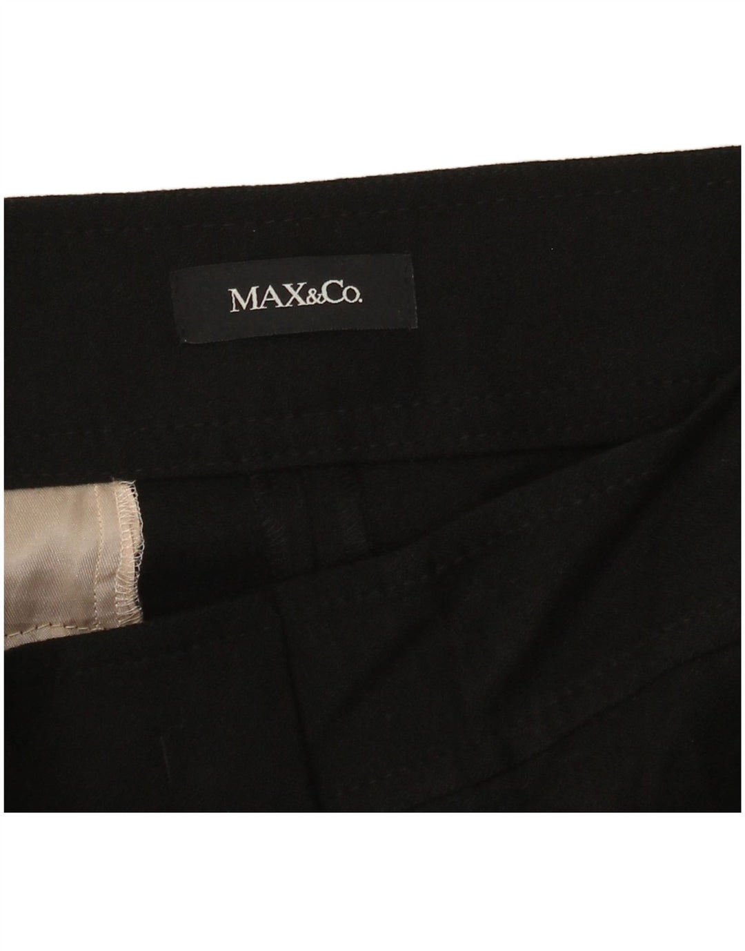 Max & Co. Gerade Chino-Hose für Damen, W30, L27, Schwarz