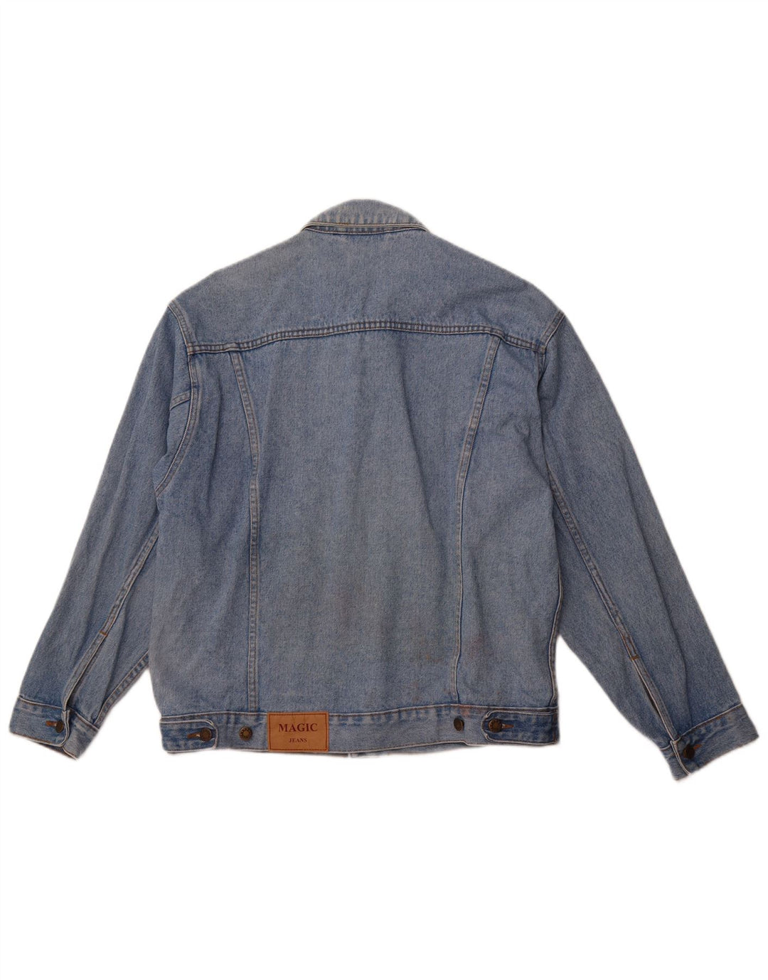 MAGIC VENTURE Damen Jeansjacke UK 16 Große blaue Baumwolle