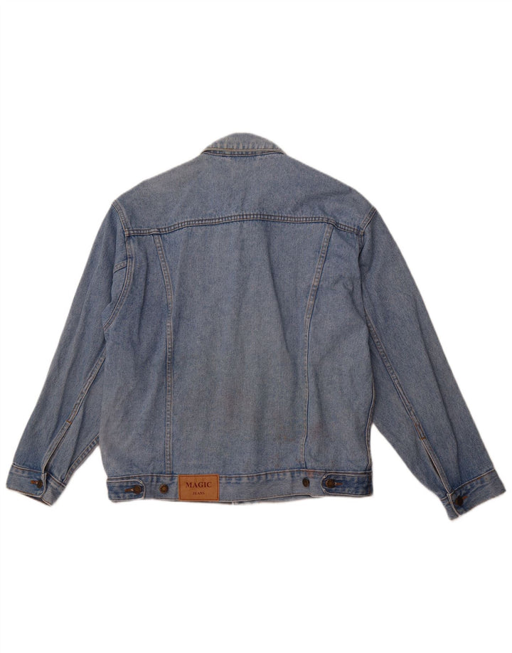 MAGIC VENTURE Damen Jeansjacke UK 16 Große blaue Baumwolle