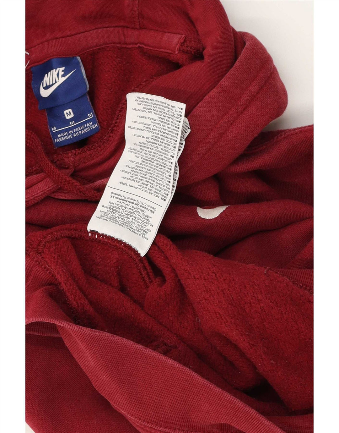 Nike Herren Kapuzenpullover aus Baumwolle in mittlerer Burgunderrot