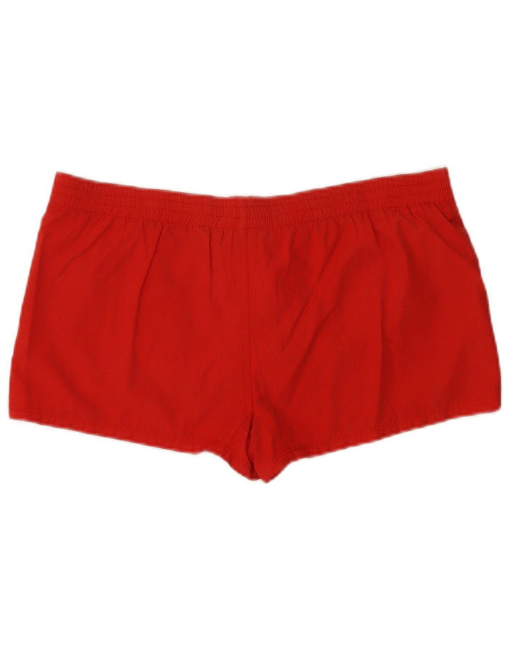 Diesel Damen-Badeshorts mit Grafik, mittelrote Baumwolle