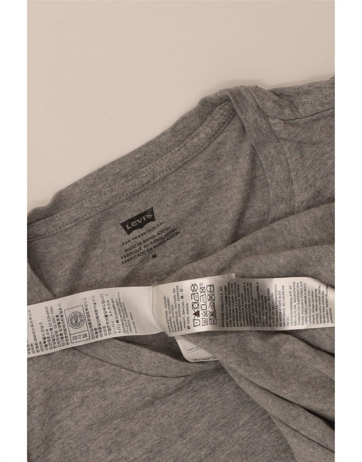 Levi's Herren-T-Shirt mit Grafik, mittelgrau gesprenkelte Baumwolle