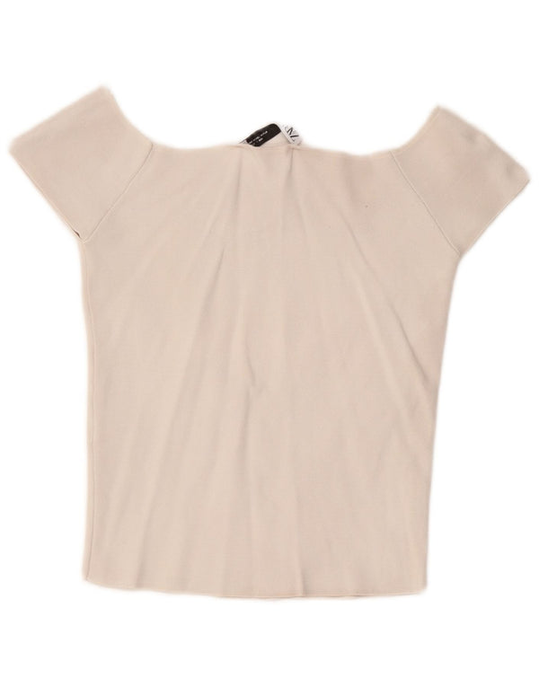 Schulterfreies Top für Damen von Zara, UK 12, Mittelweiß