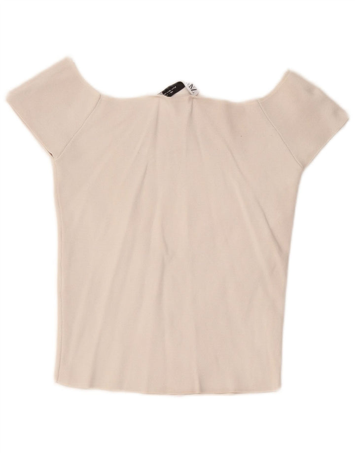 Schulterfreies Top für Damen von Zara, UK 12, Mittelweiß