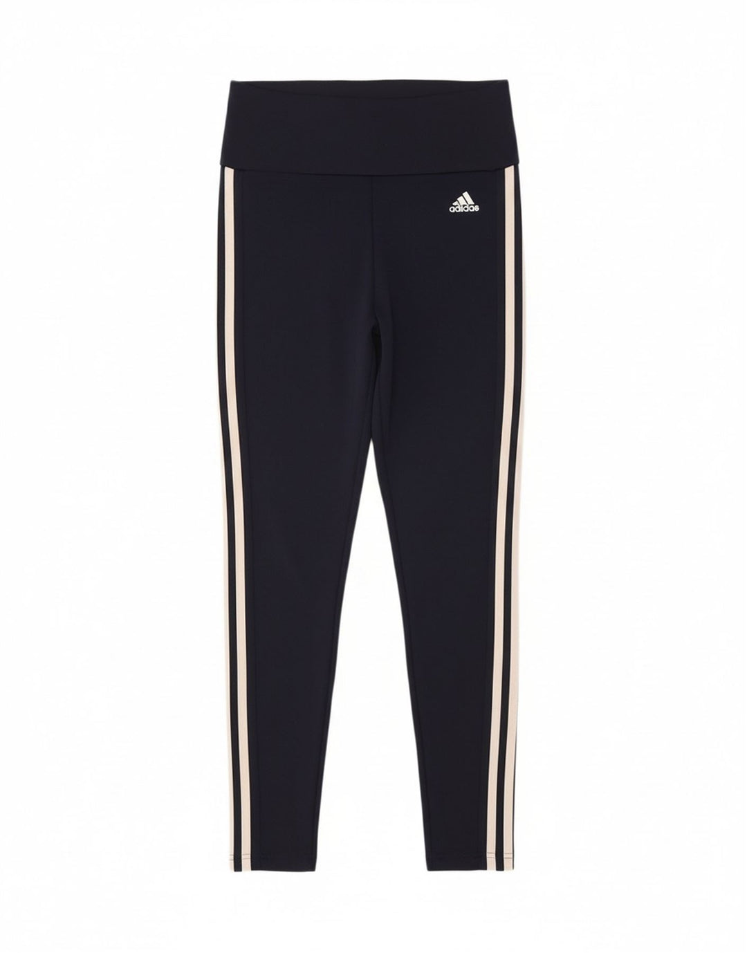 ADIDAS Womens Aeroready Leggings UK 8/10 Small  Navy Blue Polyester