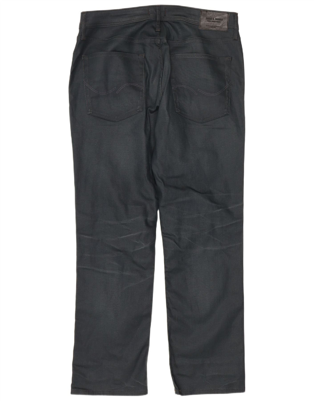 JACK & JONES Herren Straight Jeans W36 L32 Marineblaue Baumwolle