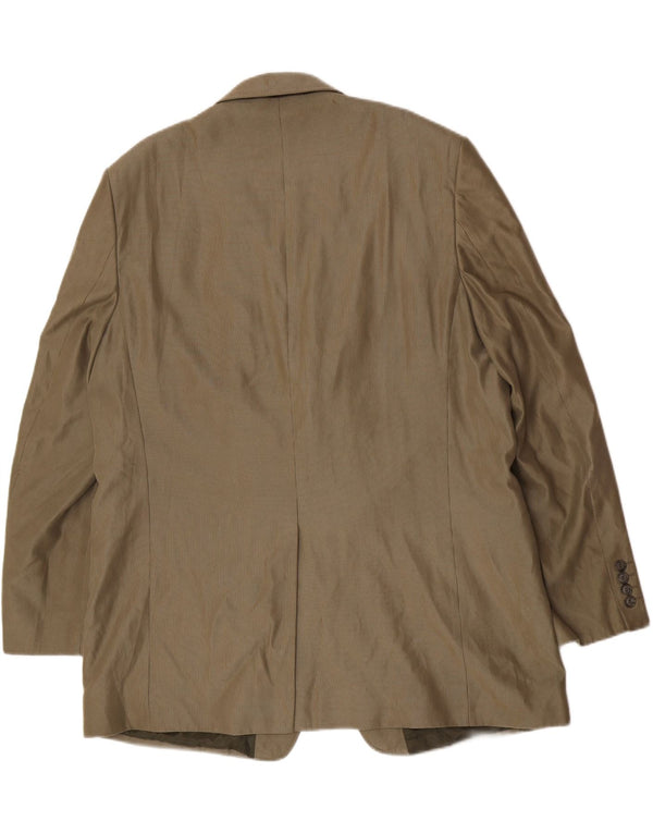 Marks & Spencer Herren-Blazer, lang, mit 2 Knöpfen, UK 48, 2XL, Grün, Polyester