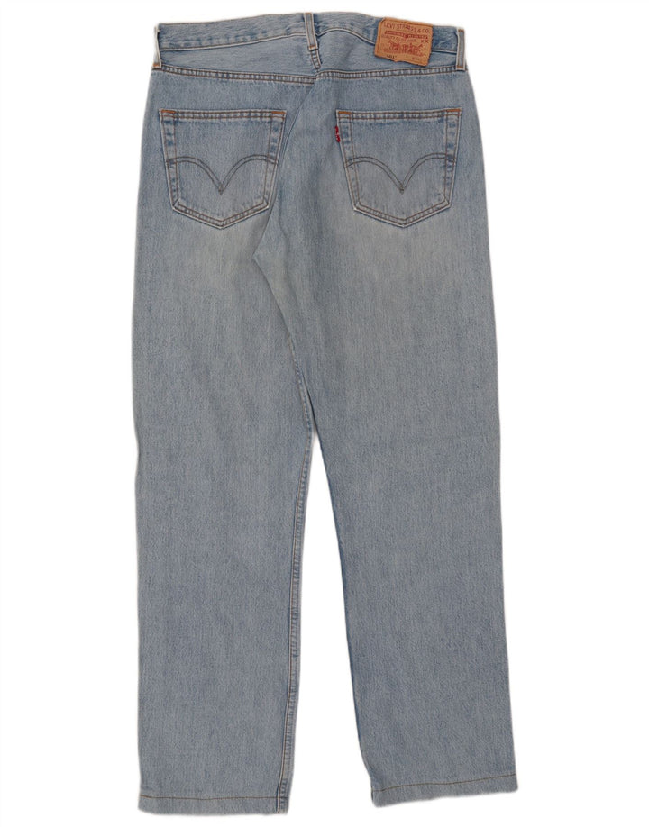 Levi's Herren 501 Straight Jeans W34 L36 Blaue Baumwolle
