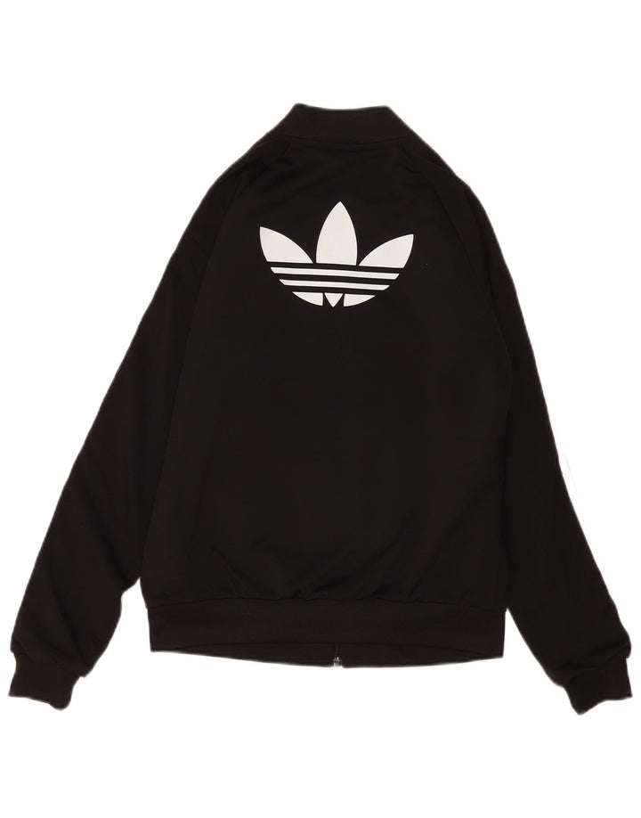 Adidas Damen Graphic Trainingsanzug Top Jacke UK 8 Small Schwarz Polyester