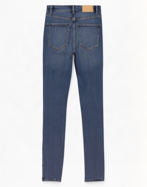 Zara Damen Skinny Jeans EU 36 XS W26 L28 Blaue Baumwolle