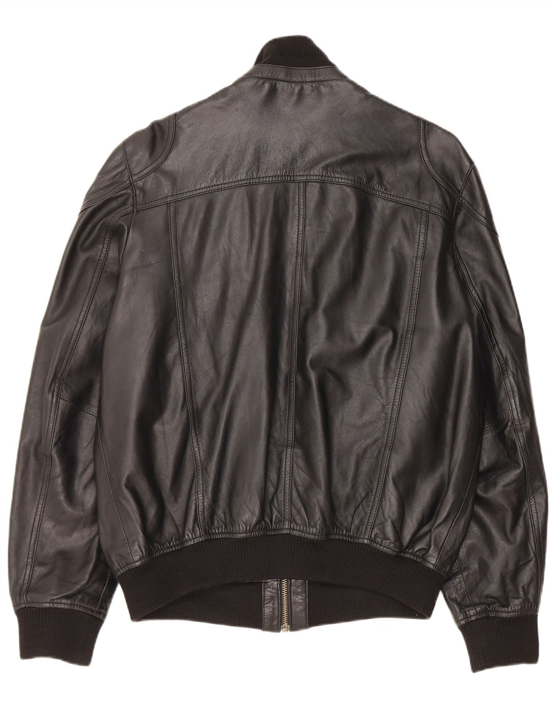 Vintage Herren Lederjacke UK 40 Großes schwarzes Leder