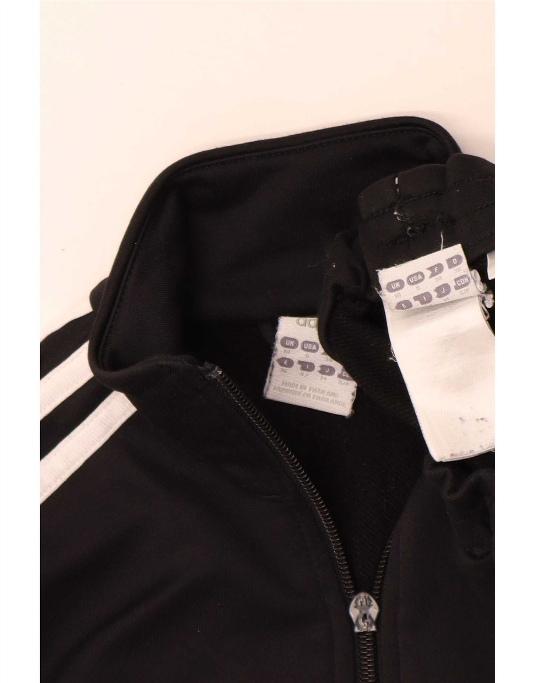 Adidas Damen-Trainingsanzug, UK 10, Größe S, Schwarz, Polyester