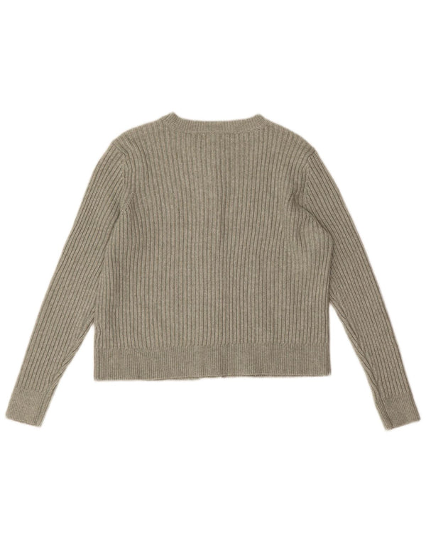 Marks & Spencer Damen-Cardigan-Pullover UK 16 Large Grün Polyester