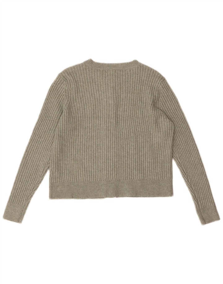 Marks & Spencer Damen-Cardigan-Pullover UK 16 Large Grün Polyester