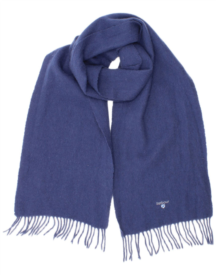 Barbour Herren-Rechteckschal, Einheitsgröße, blaue Wolle