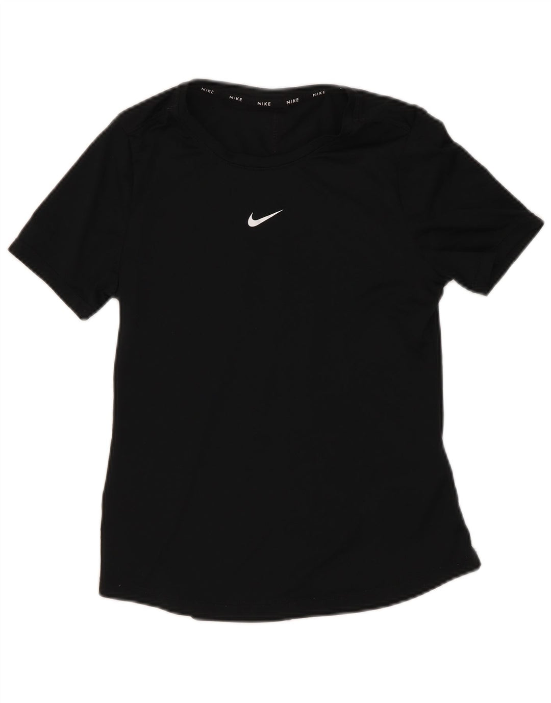 Nike Mädchen Dri Fit T-Shirt Top 10–11 Jahre Medium Schwarz Polyester