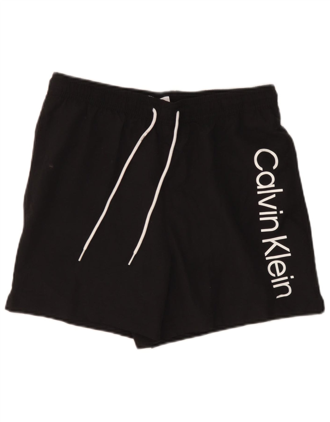Calvin Klein Herren Badeshorts mit Grafik, Mittelschwarzes Polyester