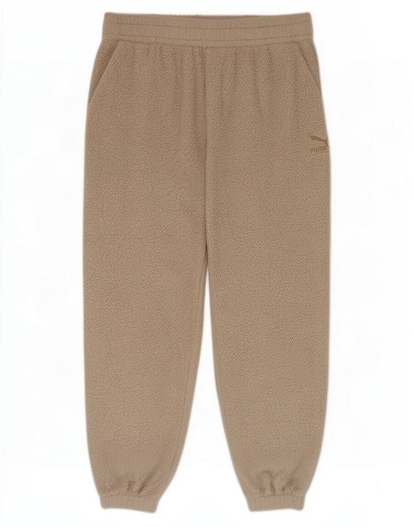 Puma Damen Fleece-Trainingshose, Jogginghose, UK 18, XL, Beige, Polyester