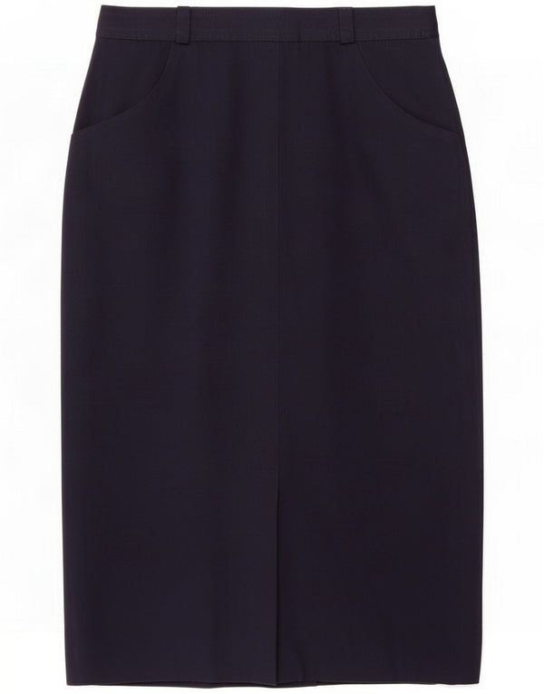 Jobis Damen Midirock IT 42 Medium W30 Marineblaues Polyester