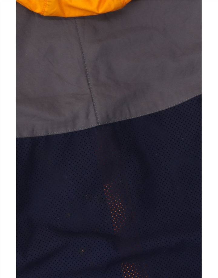 Nike Herren-Lauf-Trainingsanzug mit Kapuze, große Jacke, Marineblau, Farbblock