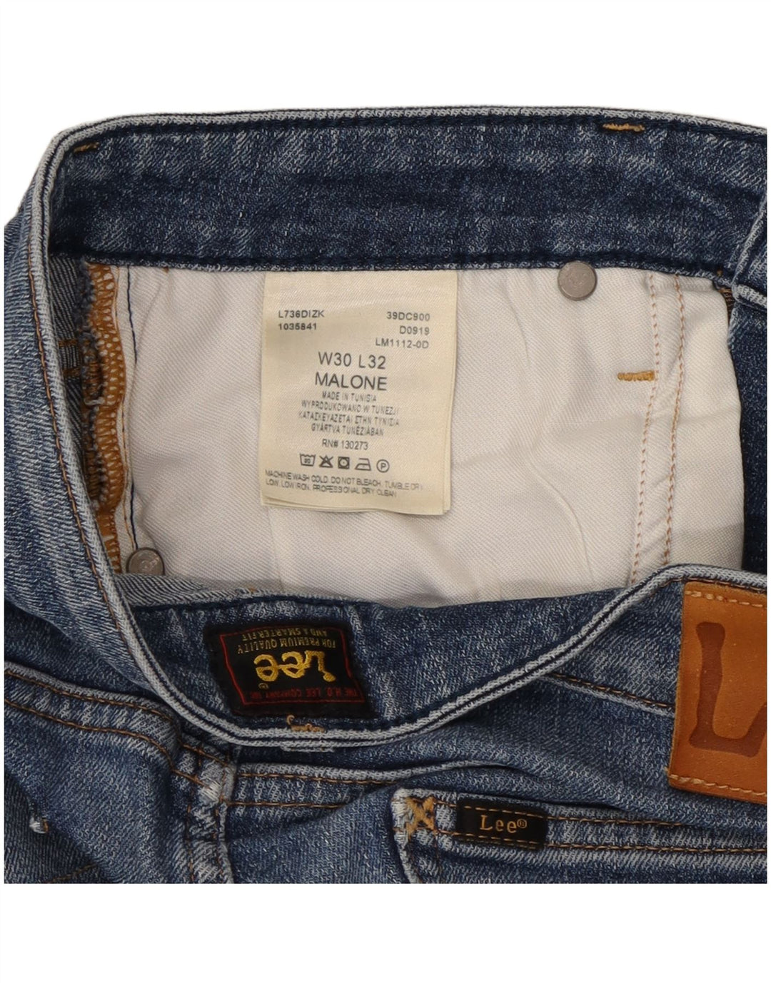 Lee Damen Malone Skinny Jeans W30 L32 Blaue Baumwolle